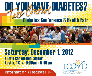 Flyer for Taking Care of your Diabetes Show in Austin, Texas